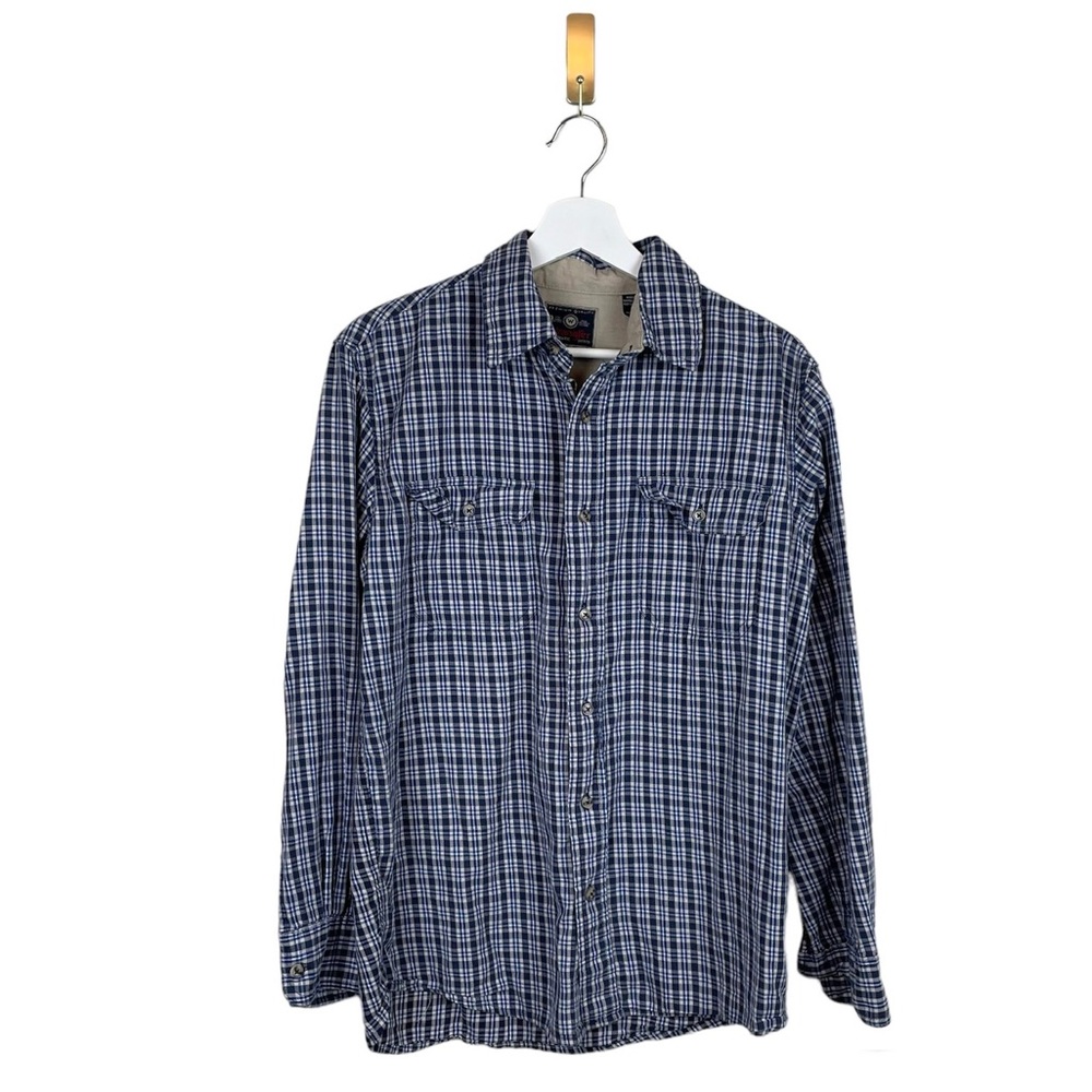 Wrangler Plaid Cotton Button Down Size Small